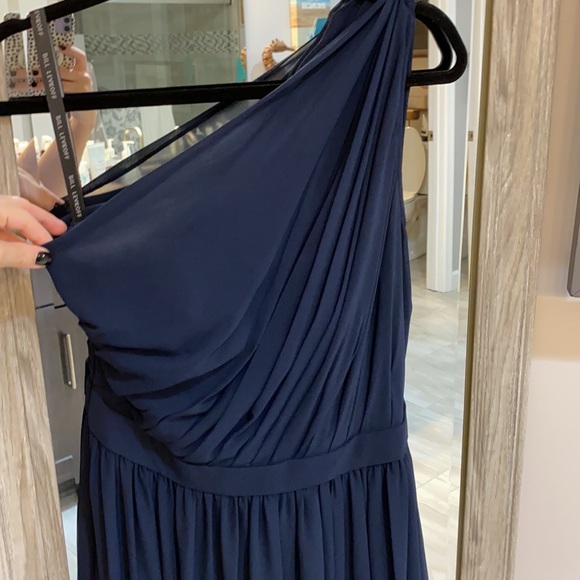 Bill Levkoff Dresses & Skirts - Bill Levkoff | Navy One-Shoulder Formal Gown